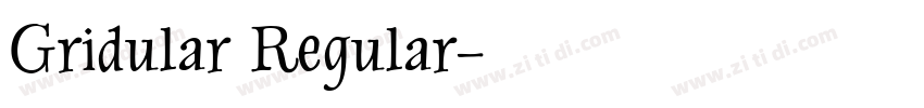 Gridular Regular字体转换